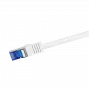 Logilink Professional Ultraflex - komutācijas kabelis - RJ-45 (V) uz RJ-45 (V) - 50 cm - 6 mm - S/FTP - Cat.7 izejmateriāla kabelis (kabelis) / CAT 6a (pieslēgvietas) - bez halogēna, formēts, bez aizķeršanās - balts, R