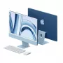 APPLE iMac Z1E5 59,62cm 23,5Zoll standarta stikls M4 8C CPU/8C GPU/16C N.E. 16GB 256GB SSD Gbit Eth MM MaKey DE zils (Z1E5-MWUF3D/A-079C7M)