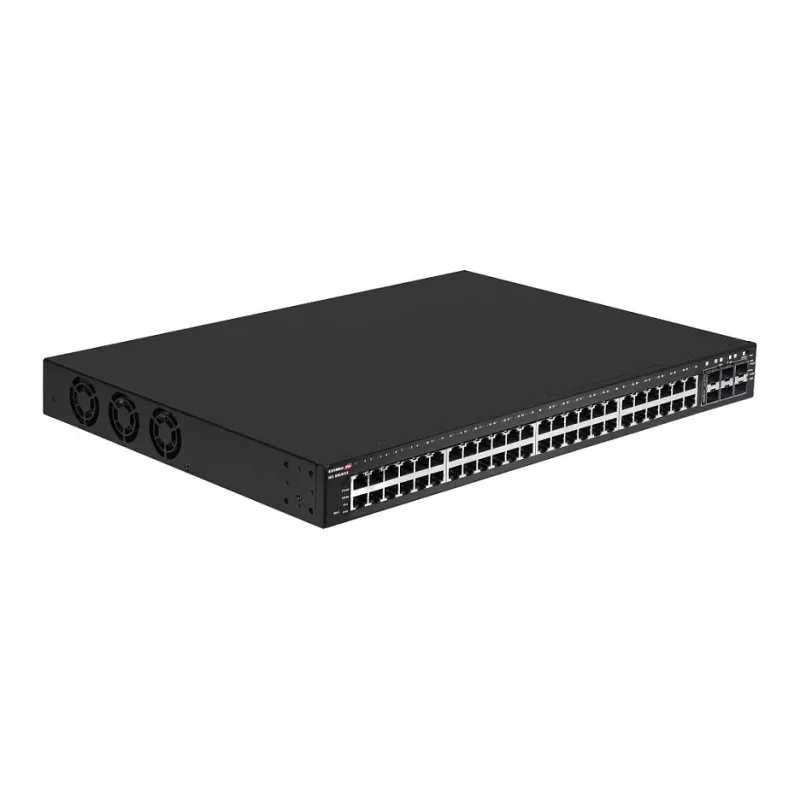 EDIMAX IGS-5654PLX komutators ar 54 gigabitu PoE+ pieslēgvietām un 6x 10GbE SFP