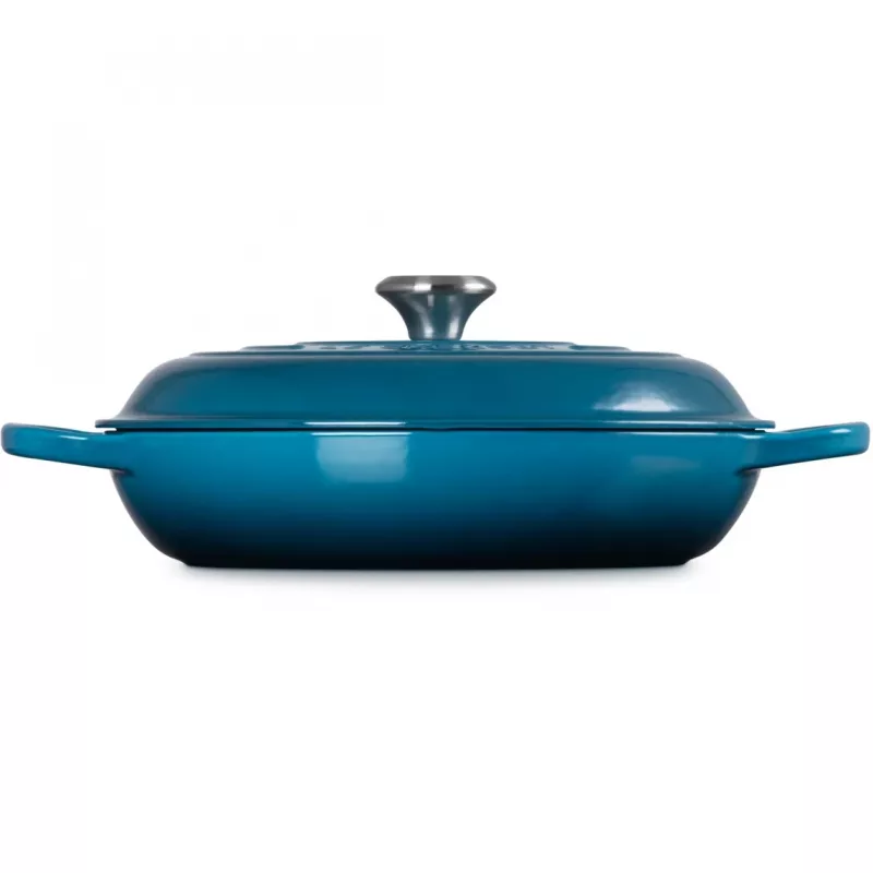 Le Creuset Signature Seklā kastrolis apaļš 30 cm Deep Teal (21180306422430)