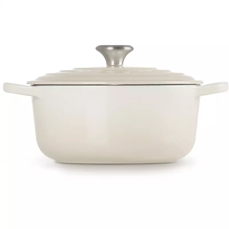 Le Creuset Signature cepamais trauks apaļš 22 cm Meringue krēmkrāsā (21177227164430)