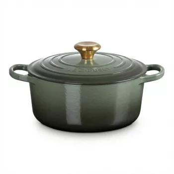 Le Creuset Signature cepeštrauks apaļš 24 cm timiāna zaļš