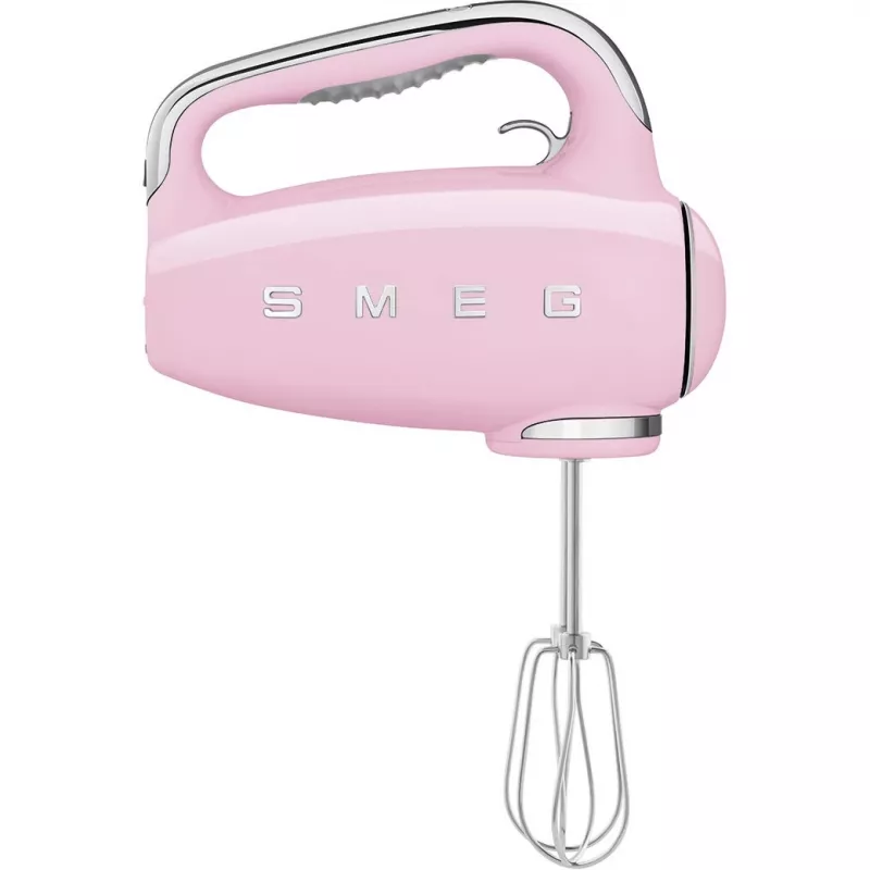 Smeg HMF01PKEU rokas mikseris 50. gadu retro dizainā, rozā krāsā
