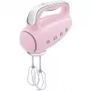Smeg HMF01PKEU rokas mikseris 50. gadu retro dizainā, rozā krāsā