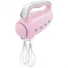 Smeg HMF01PKEU rokas mikseris 50. gadu retro dizainā, rozā krāsā
