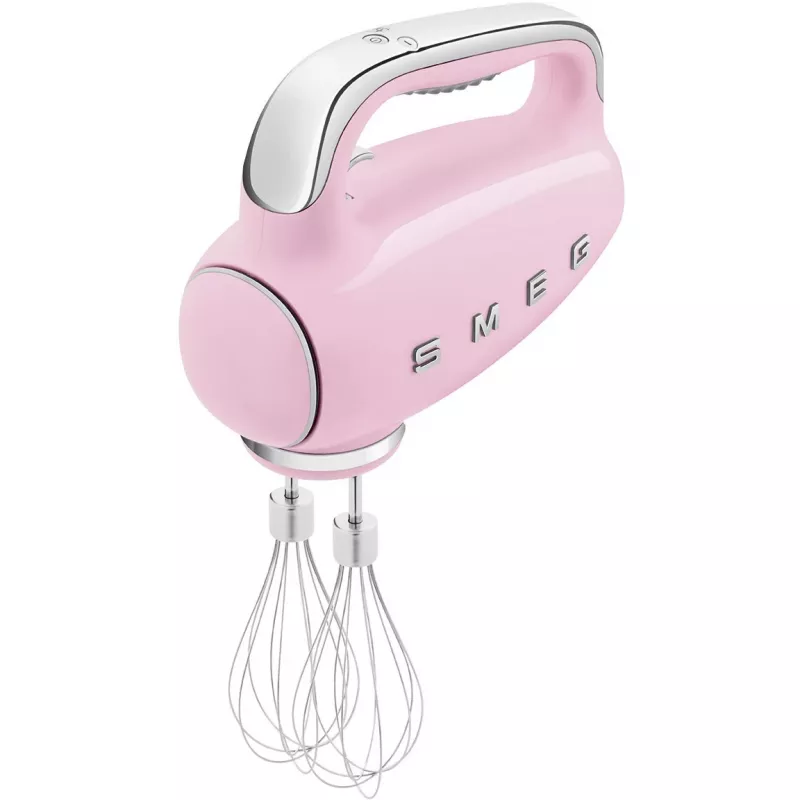 Smeg HMF01PKEU rokas mikseris 50. gadu retro dizainā, rozā krāsā