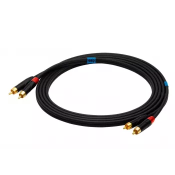 SSQ RCARCA3 - Kabelis 2x RCA - 2x RCA - 3 m, melns