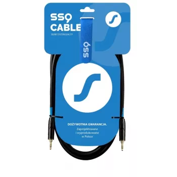 SSQ MIMI2 SS-1425 kabelis Mini Jack stereo 3,5 mm - Mini Jack stereo 3,5 mm, 2 m, melns