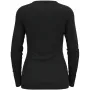 Odlo BL TOP apkalpes kakla garām piedurknēm MERINO 200 sieviešu krekls, S izmērs, melns