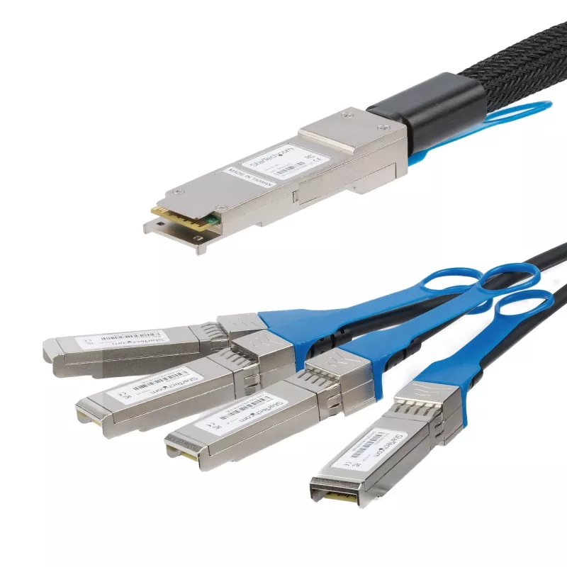 StarTech.com 3m QSFP+ sadales kabelis - QSFP+ uz 4x SFP+