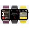 Smartwatch Apple Watch Series 10 GPS + Cellular 46mm Slate titāna korpuss ar Slate Milanese Loop - S/M