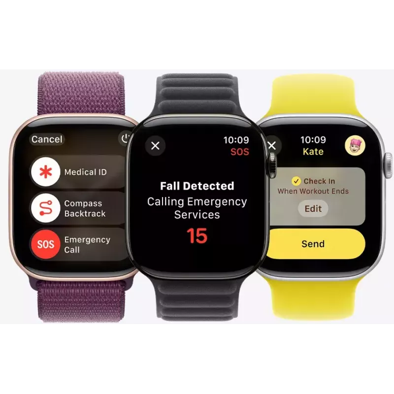 Smartwatch Apple Watch Series 10 GPS + Cellular 46mm Slate titāna korpuss ar Slate Milanese Loop - S/M