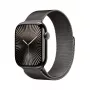 Smartwatch Apple Watch Series 10 GPS + Cellular 46mm Slate titāna korpuss ar Slate Milanese Loop - S/M