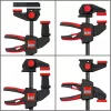 Galda skava Bessey EZR15SET vienas rokas, 150 mm iespīlēšanas platums, 60 mm rīkles dziļums, melna/sarkana