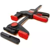 Galda skava Bessey EZR15SET vienas rokas, 150 mm iespīlēšanas platums, 60 mm rīkles dziļums, melna/sarkana