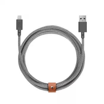 USB-A uz Lightning kabelis native union Belt kabelis XL 3 m Melns Balts