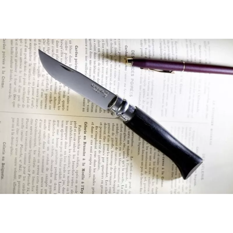 Bīdāmsavienojuma nazis Opinel N°08 Collector Melns asmens garums 8,5 cm