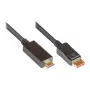 Video kabeļa adapteris Alcasa DP14-HDMI10 10 m DisplayPort uz HDMI melns