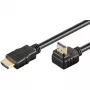 Goobay HDMI 2.0 90° leņķa kabelis ar Ethernet 4K 60Hz 5 m Melns