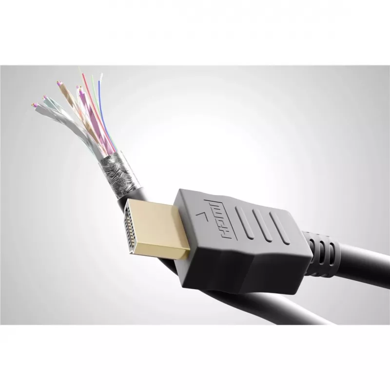 Goobay HDMI 2.0 90° leņķa kabelis ar Ethernet 4K 60Hz 5 m Melns