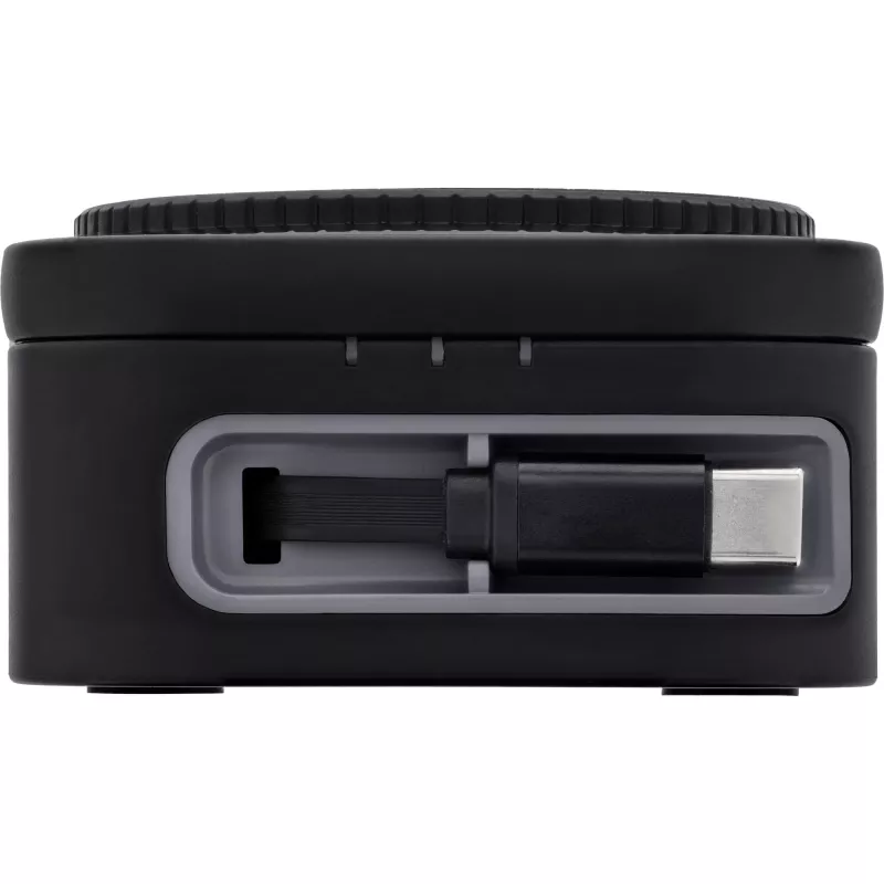 Iekštelpu bezvadu lādētājs InLine 33392T austiņām, galvas austiņu komplektiem, viedtālruņiem un viedpulksteņiem — USB barošana 9/12 V, Melns