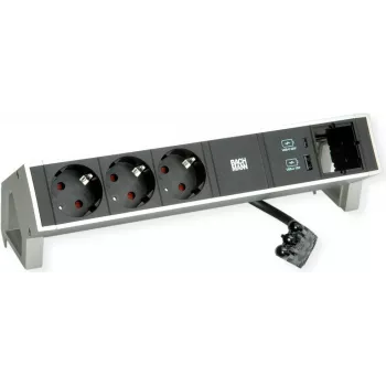 BACHMANN DESK 2 3x CEE7/3 1xUSB-lādētājs 1x CM (902.9964)
