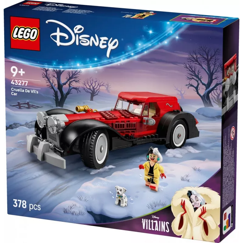 LEGO komplekts Cruella De Vil's Car 43277 – kolekcionējams būvēšanas komplekts