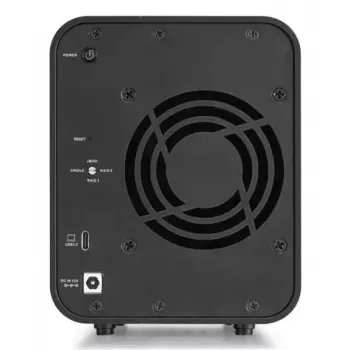 TerraMaster D5 HYBRID Diska Bloks Galddatora Melns 5 Diski HDD SSD