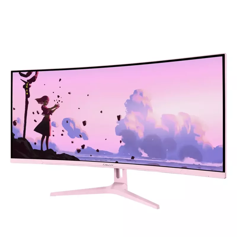 Izliekts datora monitors Arozzi Nova 34 collas (86,4 cm) 3440×1440 21:9 LED 1 ms Rozā