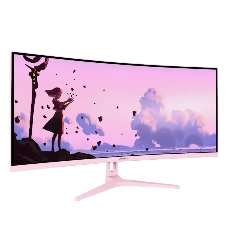 Izliekts datora monitors Arozzi Nova 34 collas (86,4 cm) 3440×1440 21:9 LED 1 ms Rozā