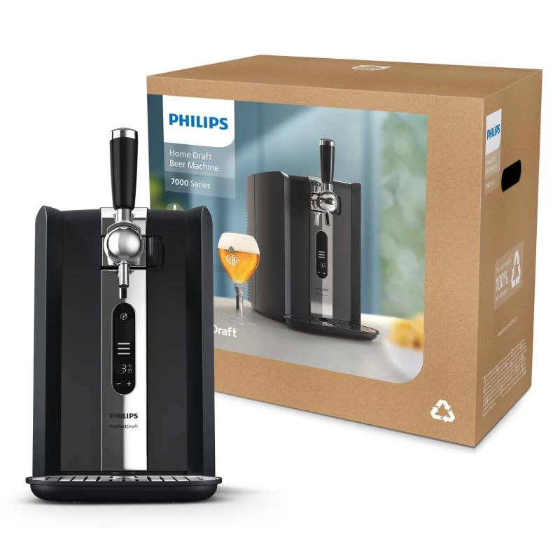 Alus izliešanas sistēma Philips HD3770/90 PerfectDraft, melna, saderīgas 6L mucas