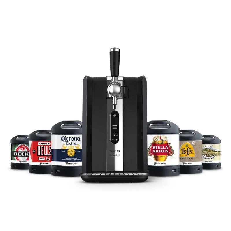 Alus izliešanas sistēma Philips HD3770/90 PerfectDraft, melna, saderīgas 6L mucas