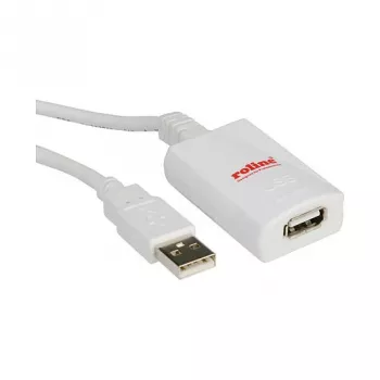 ROLINE USB pagarinātāja kabelis - USB (sievišķais) uz USB (vīrišķais)