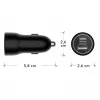 d bramante re-charge — USB-C 30W + USB-A 18W, 12–24V, melns