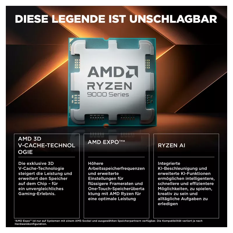 OMEN galddators spēlēm GT16-1173ng - AMD Ryzen 7 9800X3D, 64GB RAM, 2TB SSD, Radeon 9700 XT 16G, Windows 11 Home