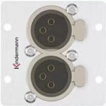 Kontaktligzdu panelis 2 x XLR Kindermann 7444000579