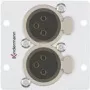 Kontaktligzdu panelis 2 x XLR Kindermann 7444000579