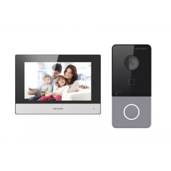 Video domofona sistēma Hikvision DS-KIS603-P(C)/EU 2 MP 7 collu LCD