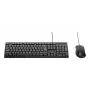 Vadu tastatūras un peles komplekts Belkin BBZ014DE — vācu izkārtojums, USB-A, pilna izmēra tastatūra, 1200 CPI pele