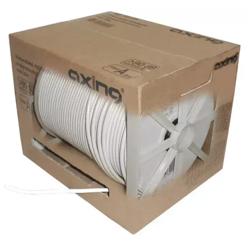 Koaksiālais kabelis Axing SKB09404 250m Balts 6.6mm