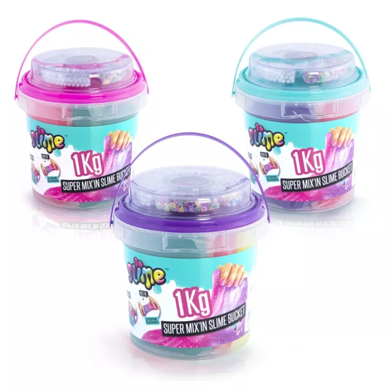 Slime Canal Toys Slime Super Bucket 1kg Daudzkrāsains 6 gadi