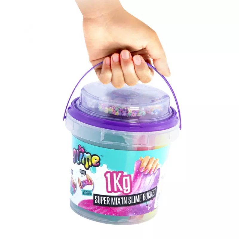 Slime Canal Toys Slime Super Bucket 1kg Daudzkrāsains 6 gadi