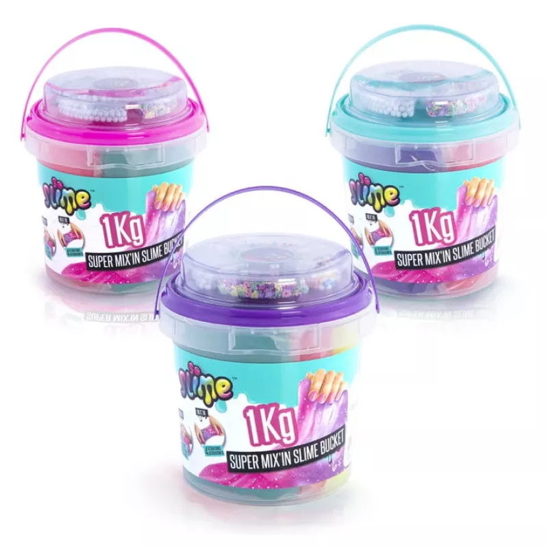 Slime Canal Toys Slime Super Bucket 1kg Daudzkrāsains 6 gadi