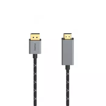 Video kabeļa adapteris Hama 00200506 1,5 m DisplayPort uz HDMI melns