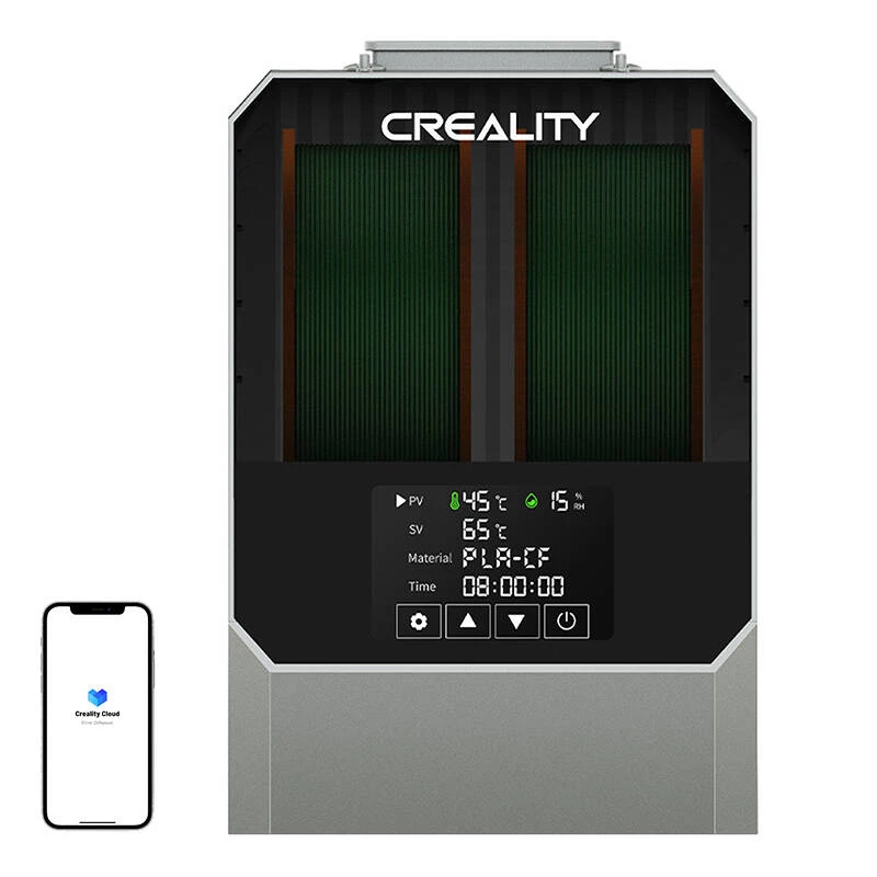 Kvēldiega žāvētājs Creality Space Pi Plus — pelēks, 3D printeru kvēldiegiem, 1 gab.