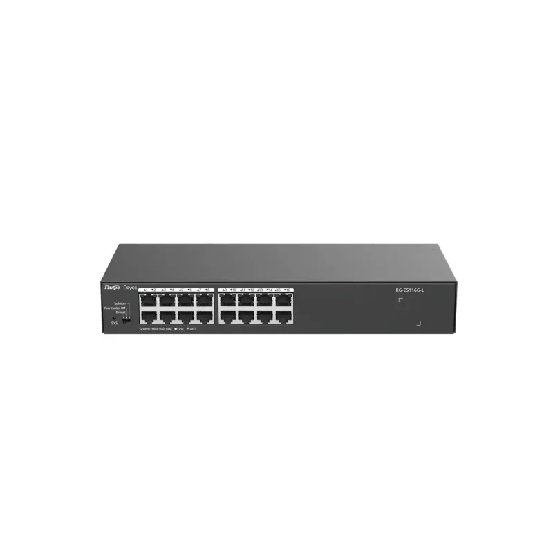 Nepārvaldāms slēdzis Ruijie Networks RG-ES116G-L L2 Gigabit Ethernet 16 porti