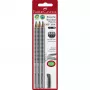 FABER-CASTELL zīmulis Grip 2001 HB 3x +dzēšgumija BK