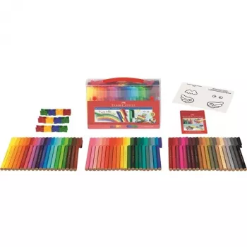 Krāsu marķieris Faber-Castell 155560 Daudzkrāsu 60 gab.
