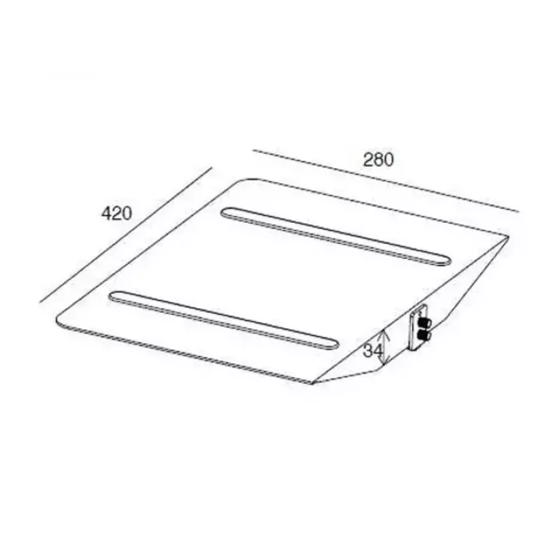 Multibrackets M Public Display Stand plaukts melnā krāsā