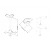 Griestu stiprinājums Multibrackets M Universal Projector 300-480 ar precīzo regulēšanu